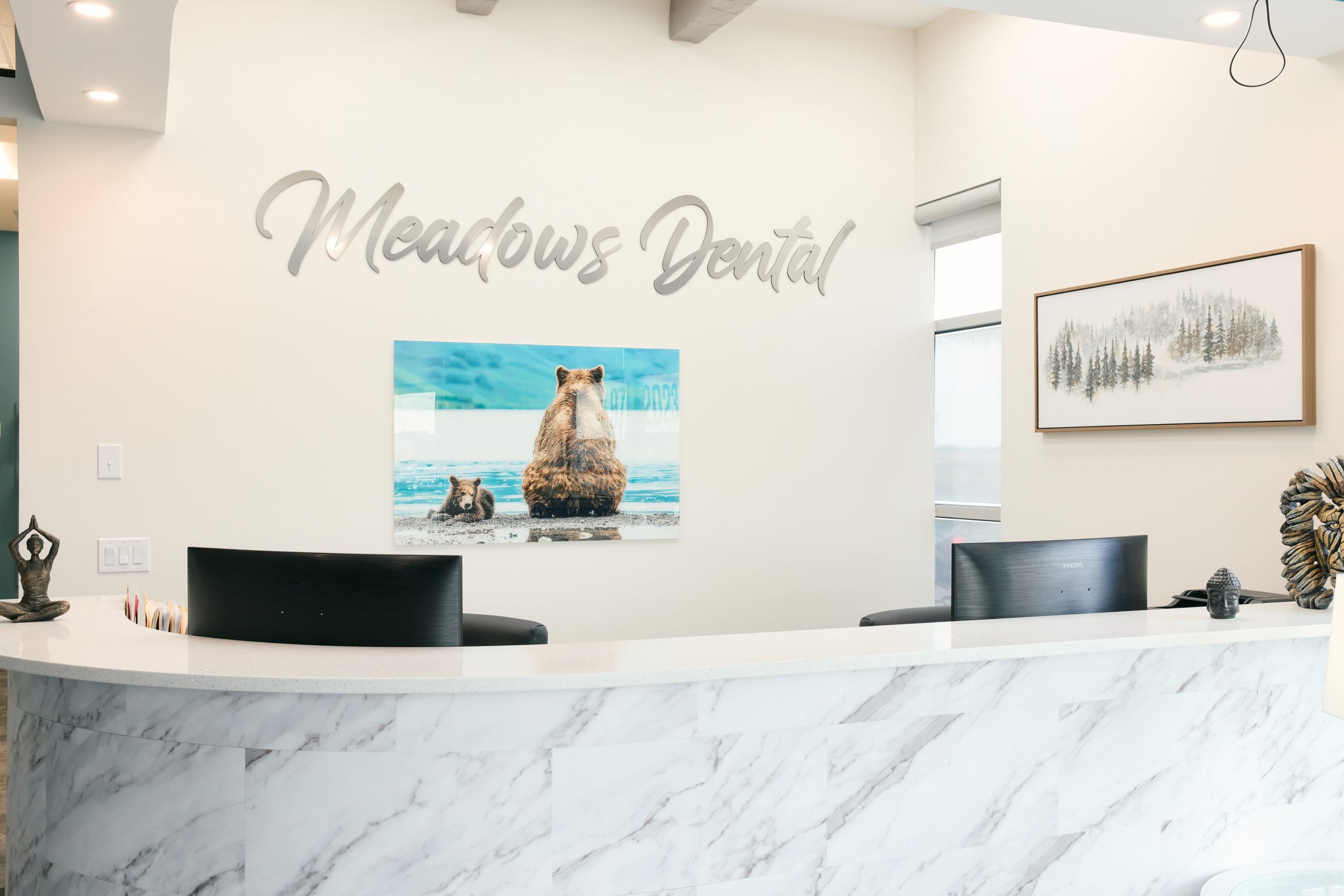 patient treatment room at Meadows Dental